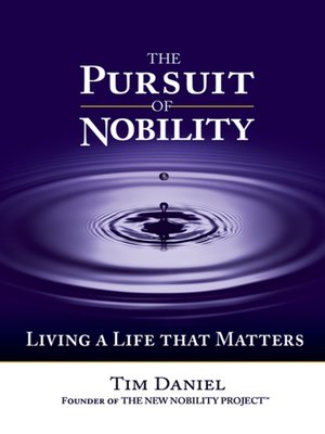 cover image of The Pursuit of Nobility